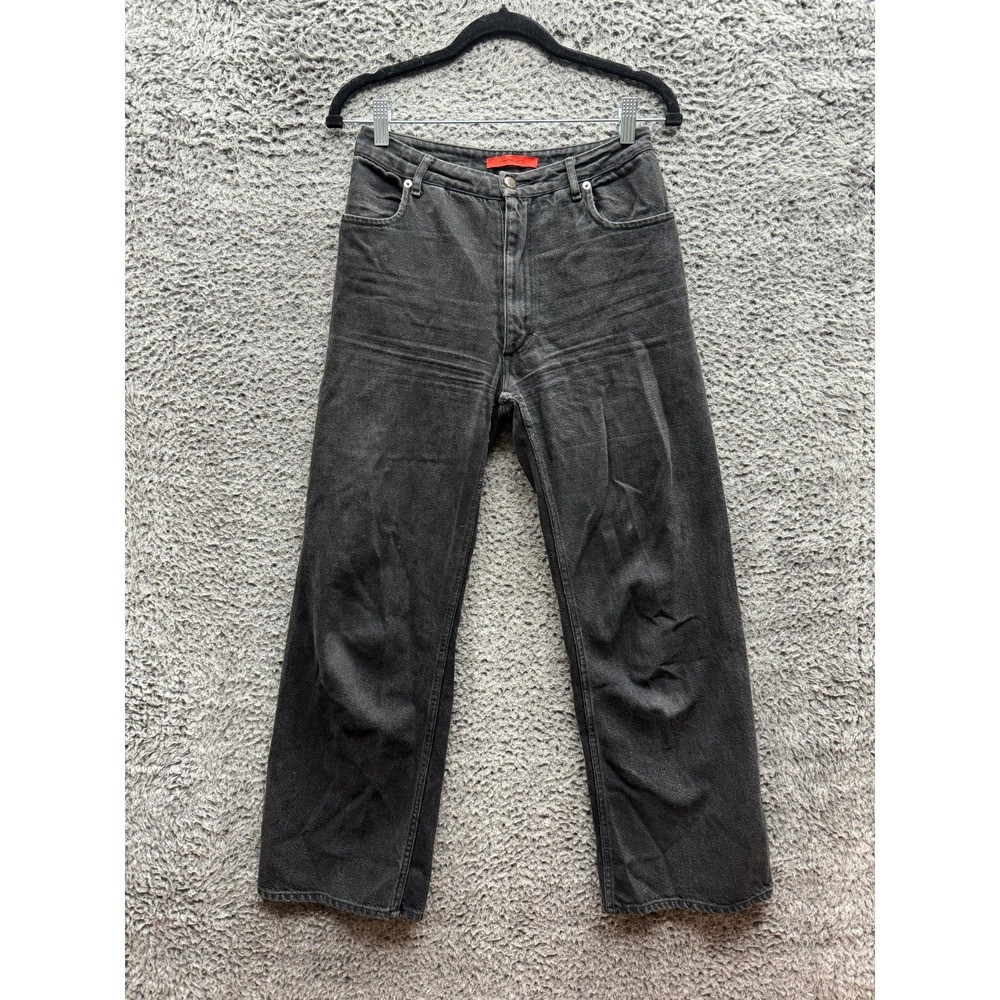 Eckhaus Latta Wide Leg Baggy Denim Jeans Stone Wash Womens Size 26 x 27